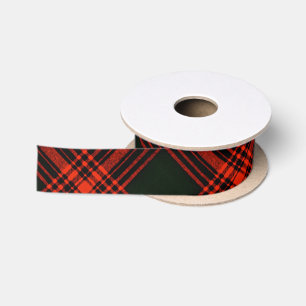 Antike Menzies Hunting Tartan Plädoyer Satinband