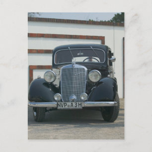 antike Mercedes Postkarte
