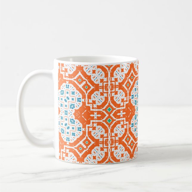 Antike mexikanische talavera Keramik. Vintag nahtl Kaffeetasse (Links)