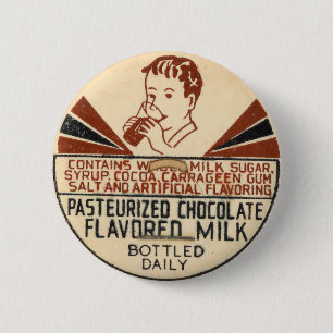 Antike Milchflaschen-Verschlusskappe Button