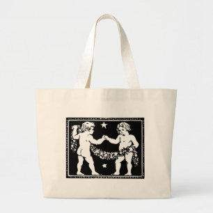 Antike mittelalterliche Renaissance-Zodiak Zwillin Jumbo Stoffbeutel