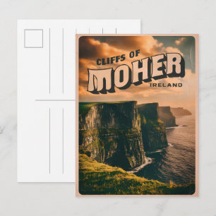 Antike Moher Klippen, Irlands Naturgeschenke Postkarte