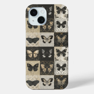 Antike Motten- und Schmetterlingscollage Case-Mate iPhone Hülle