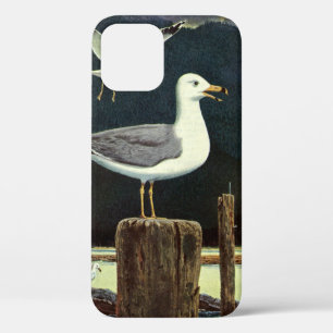 Antike Möwe auf Pier, Meeresvögel Tiere Case-Mate iPhone Hülle