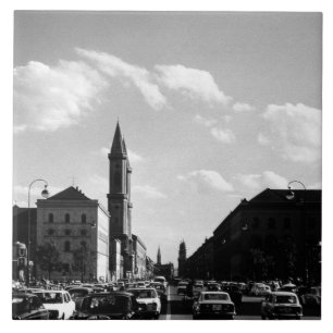 Antike Münchner Universität an der Ludwigstraße Ki Fliese