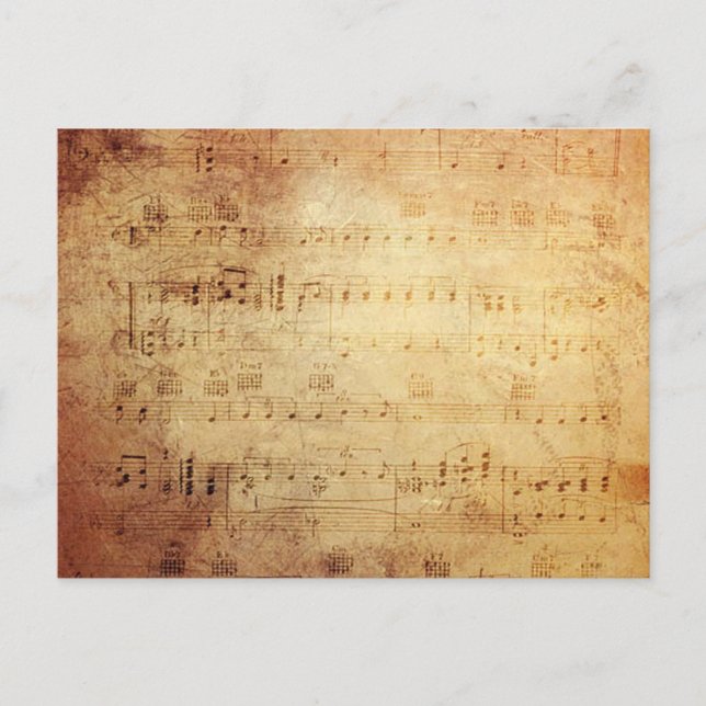 Antike Music Postkarte (Vorderseite)