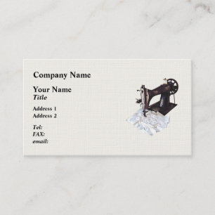Antike Nähmaschine um 1900 Visitenkarte