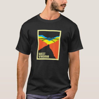 Antike New River Gorge-Briefmarke West Virginia T-Shirt
