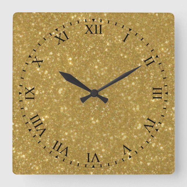 Antike Not leidende römische Wandleuchte Quadratische Wanduhr (Vorderseite)