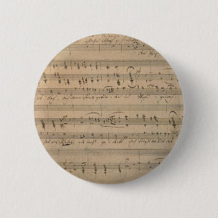 Antike Notenblätter aus 1822, Lied des alten Manne Button