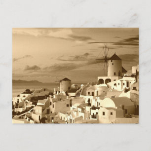 Antike Oia Santorin Griechenland Tourismus Postkar Postkarte