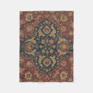 Antike Orientalische Persische Rote Muster Fleecedecke