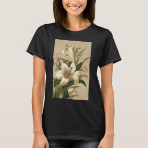 Antike Osterglocken, viktorianische Blumen in Blüt T-Shirt