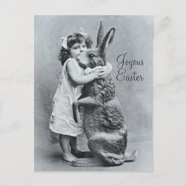 Antike Ostern-Postkarten-riesige Feiertagspostkarte (Vorderseite)