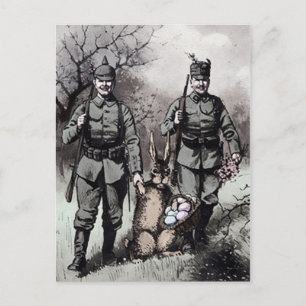 Antike Osterpostkarte aus dem ersten Weltkrieg Postkarte