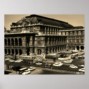 Antike Österreich Wien Staatsoper Oper Poster