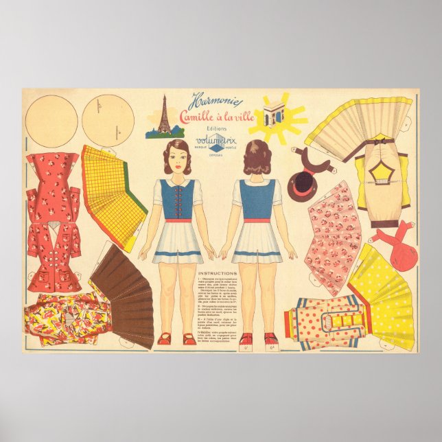 Antike Papierschablone  Poster (Vorne)