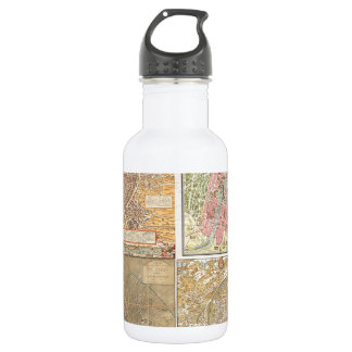 Antike Paris-Karten Trinkflasche