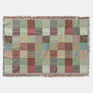 Antike Patchwork-Teppiche mit Heritage-Muster Decke