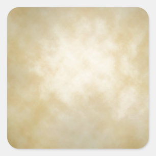Antike Pergament-Vignette-Textur Hintergrund Quadratischer Aufkleber