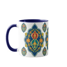 Antike Persian Pattern Look Seven-Tone Coffee Mug