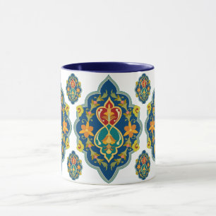 Antike Persian Pattern Look Seven-Tone Coffee Mug Tasse