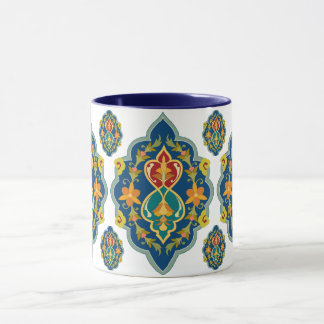 Antike Persian Pattern Look Seven-Tone Coffee Mug Tasse