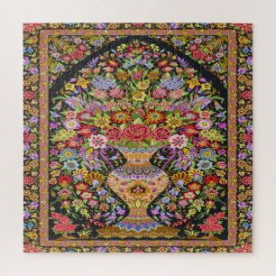 Antike persische türkische Blumenmuster aus der Mi