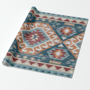 Antike persische türkische Kilim Kabristan Geschenkpapier