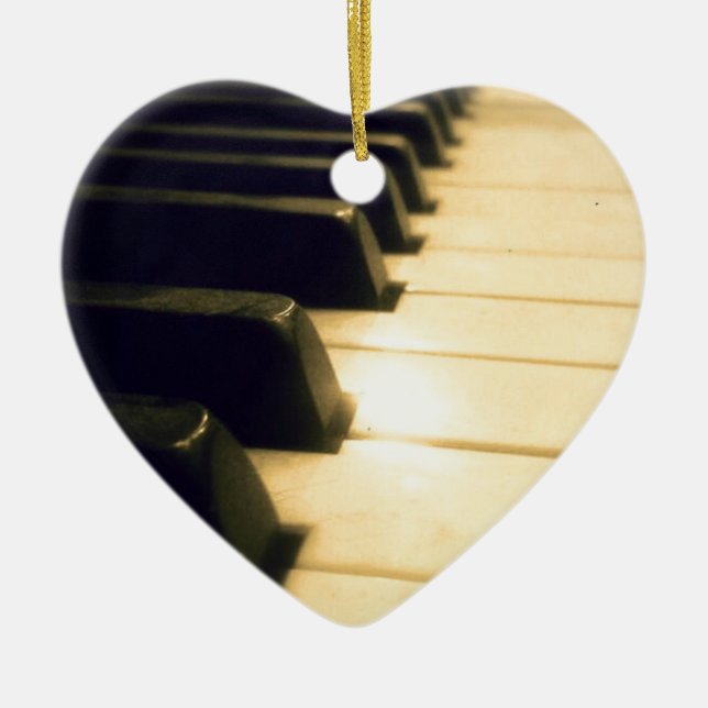 Antike Pianola-Schlüssel Keramik Ornament (Vorne)