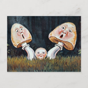 Antike Pilze Postkarte
