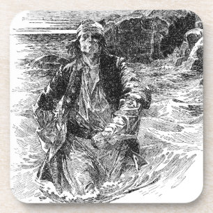 Antike Piraten, Sir Henry Morgan im Ozean Untersetzer