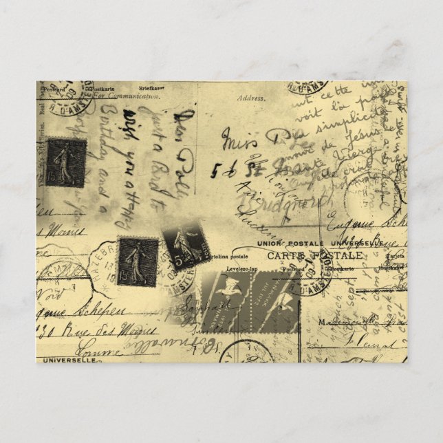 Antike Postkarte (Vorderseite)