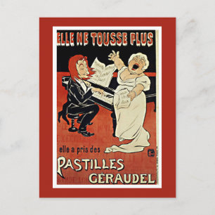Antike Postkarte: Art Nouveau - Pastilles Geraudel Postkarte