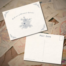 Antike Postkarte aus der viktorianischen Ära zum T