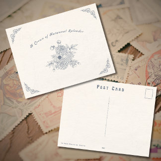 Antike Postkarte aus der viktorianischen Ära zum T