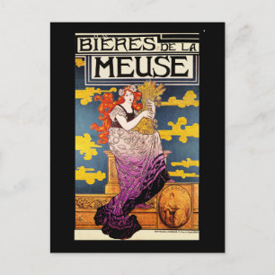 Antike Postkarte: Bieres de la Meuse Postkarte
