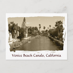Antike Postkarte der Kanäle von Venice Beach!