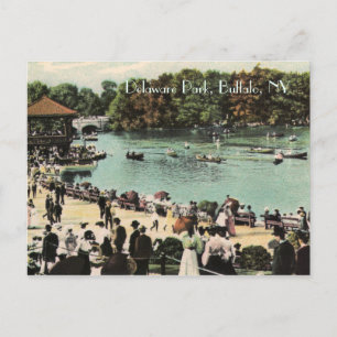 Antike Postkarte des Delaware Park