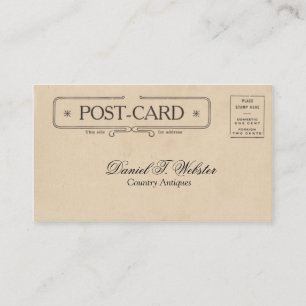 Antike Postkarte Visitenkarte