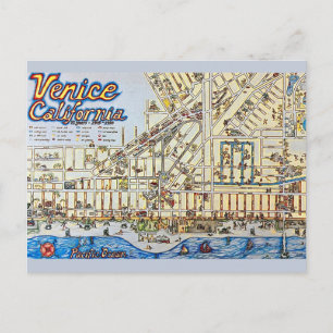 Antike Postkarte von Venice CA