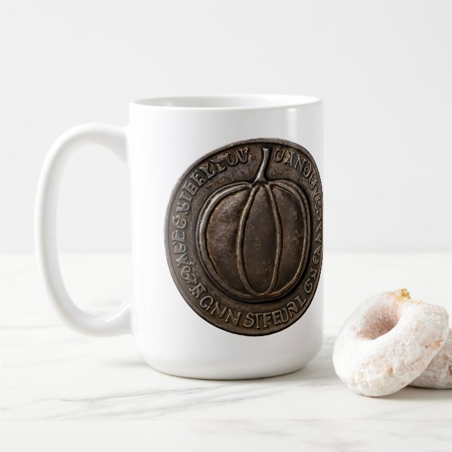 Antike Pumpkin-Münze Kaffeetasse (Mit Donut)