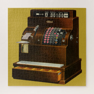 Antike Registrierkasse, Vintage-Einzelhandelsgesch