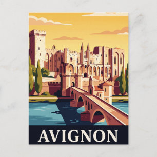 Antike Reise-Postkarte Avignon Postkarte