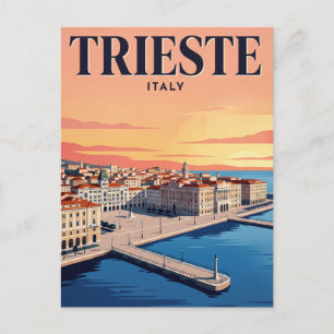 Antike Reise-Postkarte Triest, Italien Postkarte