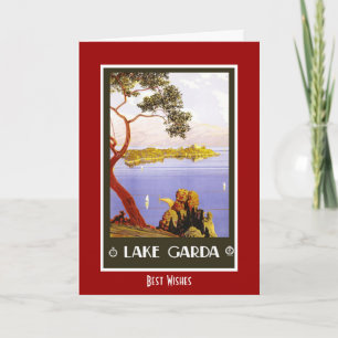 Antike Reisekarte Gardasee Italien Karte