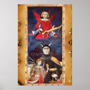 ANTIKE RENAISSANCE TAROTS 15 / DER TEUFEL POSTER