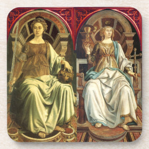 ANTIKE RENAISSANCE TAROTS/GERECHTIGKEIT - PAPST GETRÄNKEUNTERSETZER