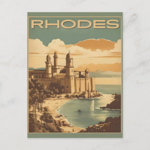 Antike Rhodos Griechenland - Rhodos-Insel Griechen Postkarte
