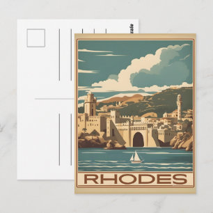 Antike Rhodos Griechenland - Rhodos-Insel Griechen Postkarte